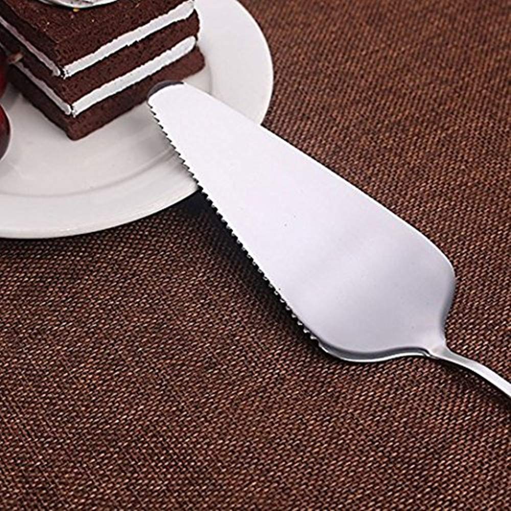 10-Piece Stainless Steel Cake Server Set - Professional Pie Spatula, Cake Lifter, Pizza Cutter & Dough Scraper - Rust-Proof Kitchen Utensils for Baking, Cake Decorating & Pastry Making - Perfect for Home Bakers & Professional Chefs