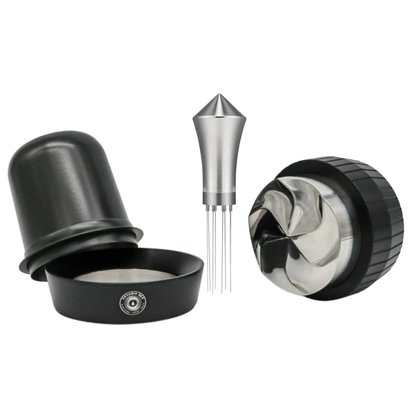 Premium Espresso Distribution Bundle - Heavy Duty Coffee Leveling Tool for Baristas & Home Brewing - Perfect for Espresso Machines & Coffee Shops
