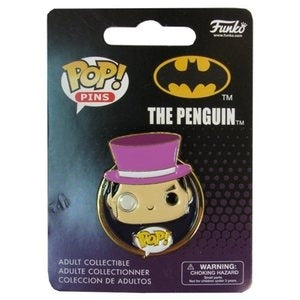 DC Universe Pop! Pins The Penguin - Collectible Enamel Pin Badge for Fans, Cosplay & Backpacks - Perfect for DC Comics Merchandise Lovers & Gift Ideas