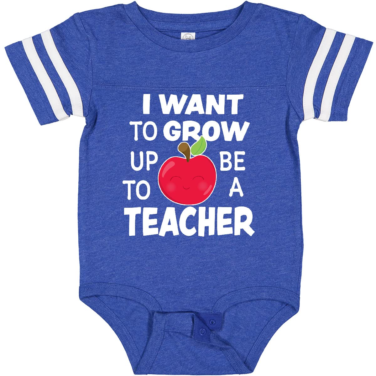 Inktastic 'I Want to Grow Up to Be a Teacher' Baby Bodysuit - Cute Infant Onesie for Future Educators, School Spirit & Teacher Appreciation Gifts