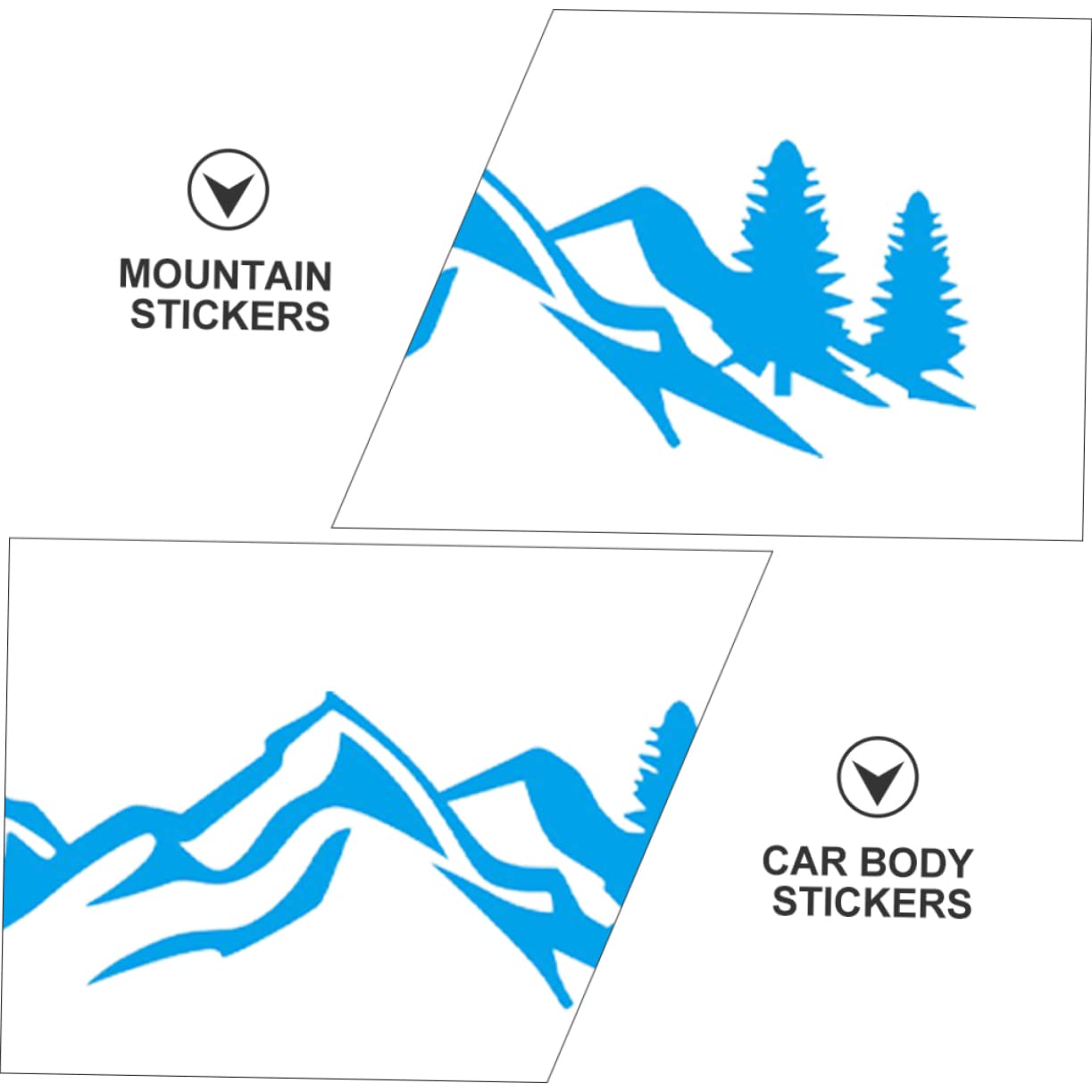 Anneome 2 Pack Car Window Decals & Bumper Stickers - Fade Resistant PVC Vinyl Decals for Cars, Trucks & SUVs - Perfect for Personalization, Gifts & Showcasing Personality