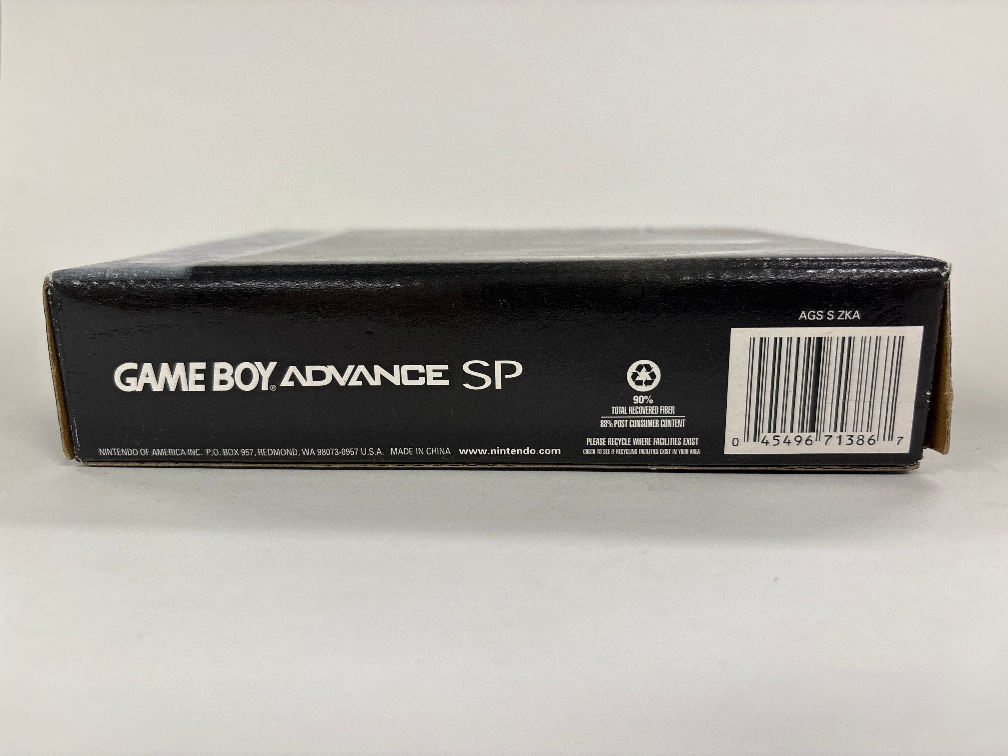 Original Nintendo Game Boy Advance SP Onyx Black - Box Only (No Handheld or Manuals) - Perfect for Collectors & Retro Gaming Display
