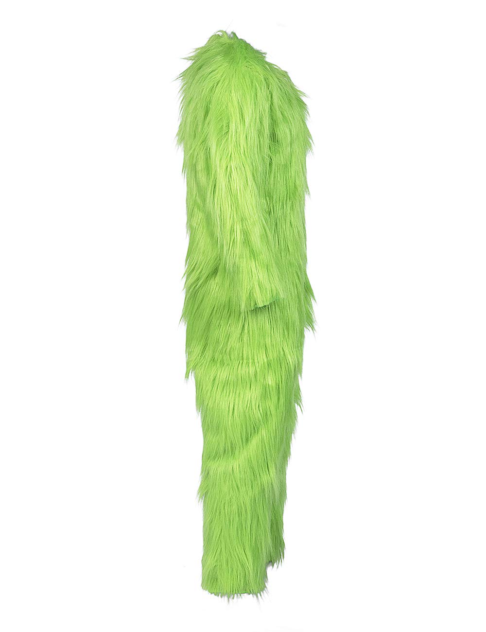 LILLIWEEN Adult Green Monster Furry Costume Jumpsuit - Halloween Cosplay, Christmas Santa Suit, Unisex Party Outfit for Cosplay, Halloween, Christmas & Festive Events