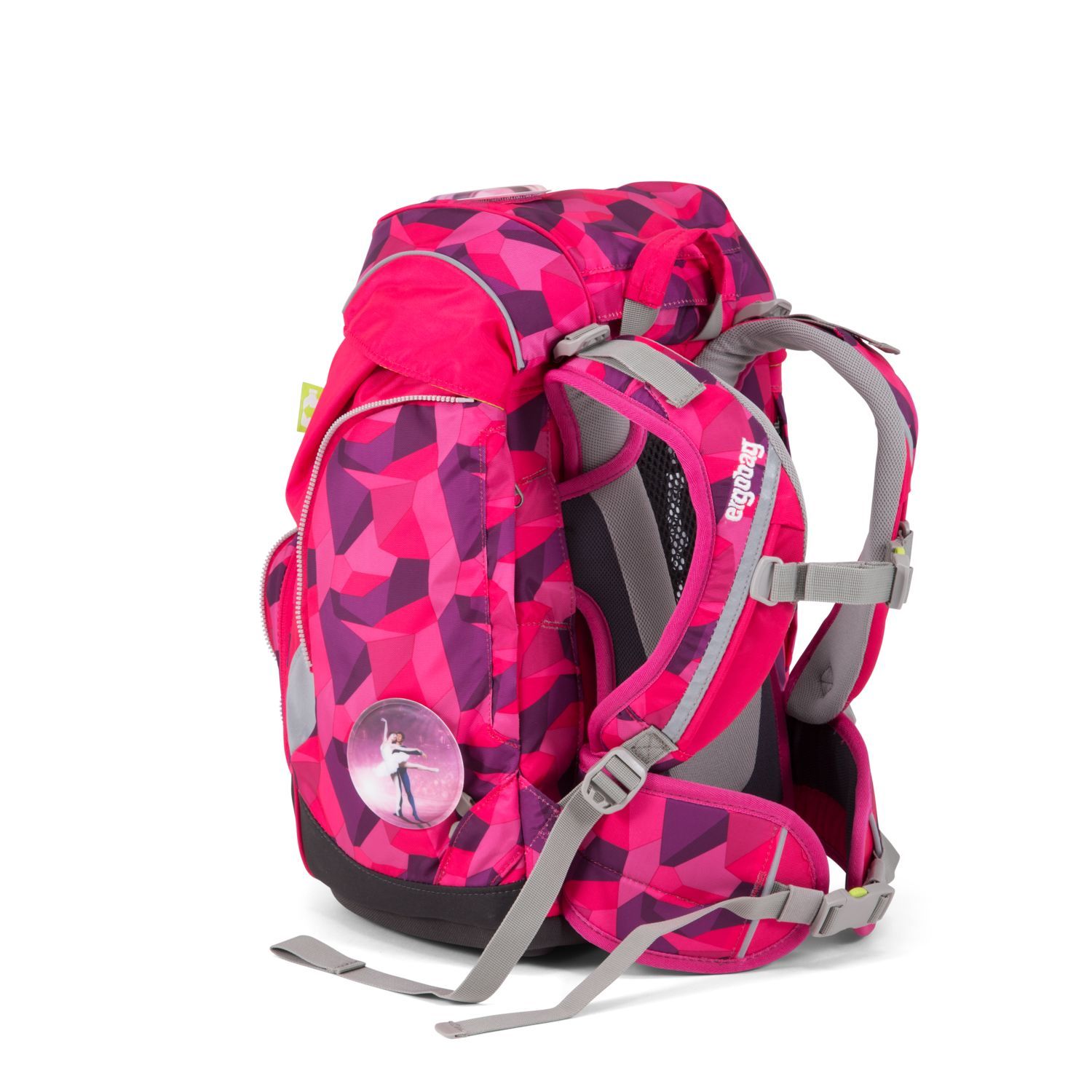 Ergobag School Backpack 6-Piece Set with PrimBear Ballerina Design - Durable & Lightweight for Kids, Perfect for School, Travel & Daily Use
