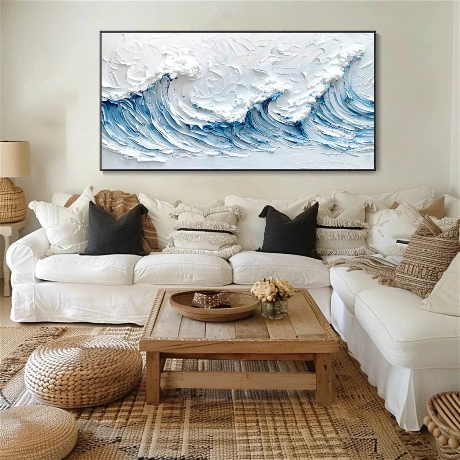 Ocean and Sky Painting #OS 140 - Stunning Coastal Wall Art for Living Room, Bedroom & Office Decor