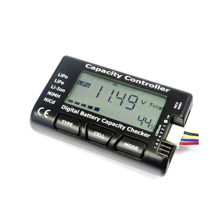 CellMeter 7 2 7S Battery Checker - Digital RC LiPo NiMH Battery Voltage Tester for Drone, Airplane, and RC Car - Perfect for Hobbyists and DIY Enthusiasts