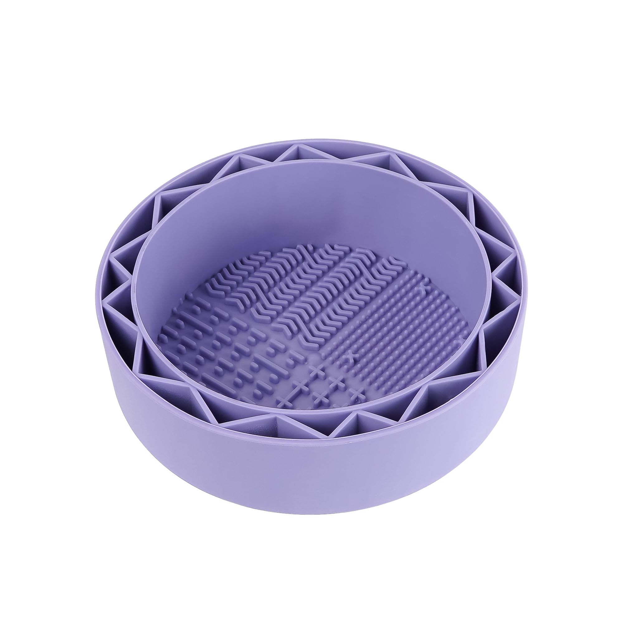 Silicone Brush Washer Cup - Watercolor & Acrylic Paint Cleaner (Purple) for Artists Studio