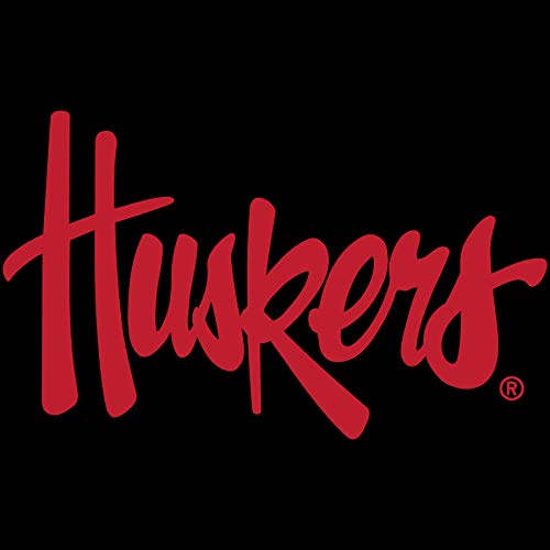 Red Script Huskers - Black