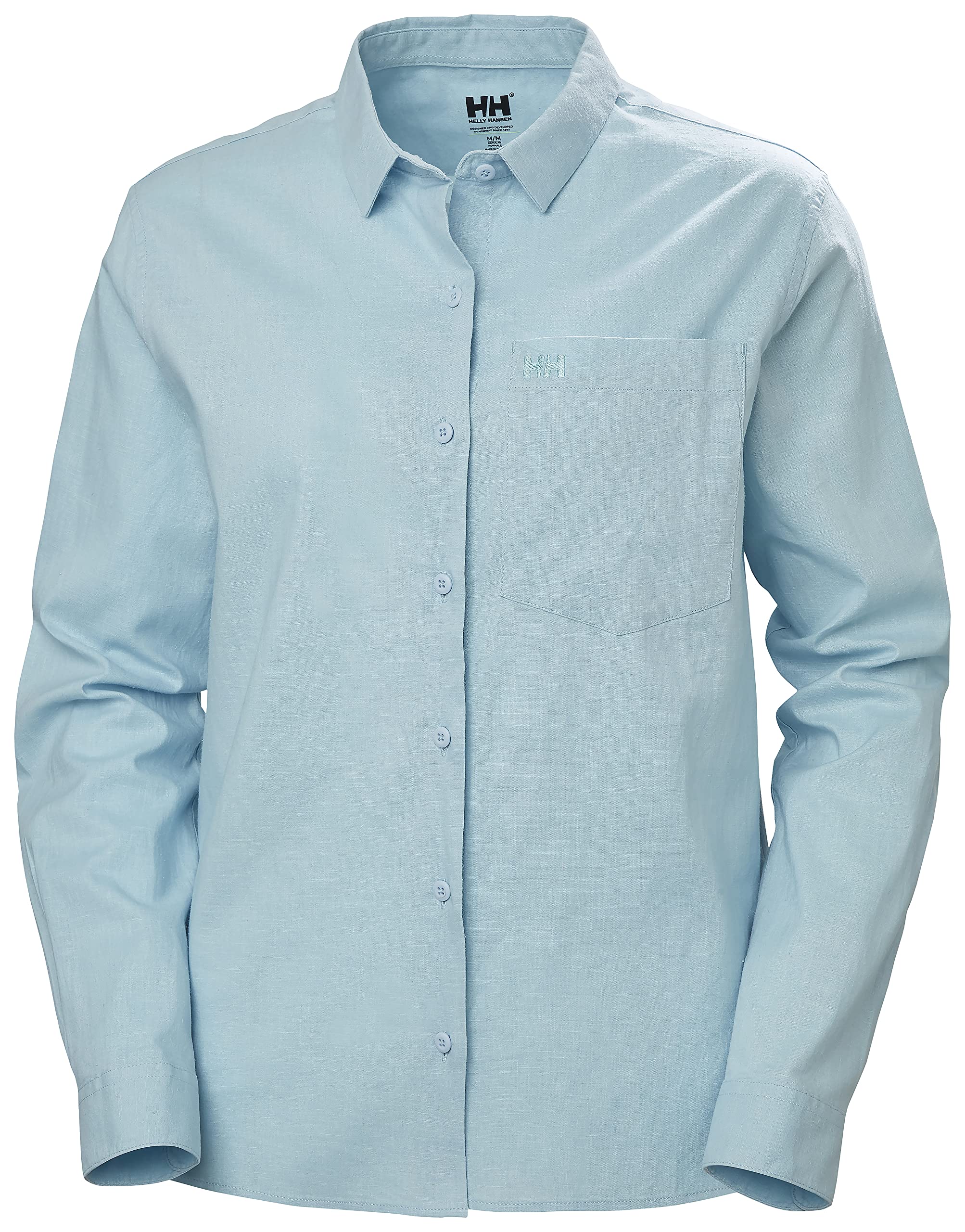 Helly-Hansen Women's Club Shirt - Lightweight Long Sleeve Outdoor Shirt for Hiking, Camping & Travel | Moisture-Wicking & UV Protection