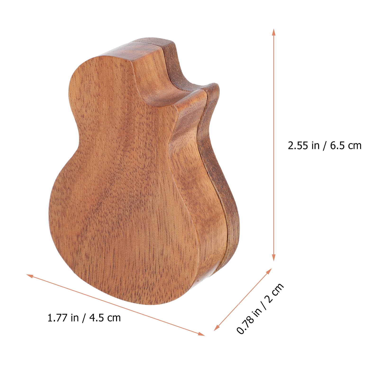 VICASKY Wooden Ukulele Pick Storage Box with Display Stand - Guitar Picks Organizer Case for Bass, Acoustic & Electric Guitars - Perfect for Musicians, Music Stores & Home Decor