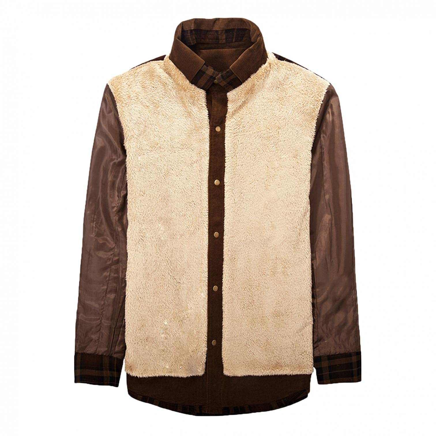 Men's Cotton Plaid Flannel Shirt - Lightweight Winter Jacket, Regular Fit Casual Button Down Shirt for Outdoor Activities & Layering