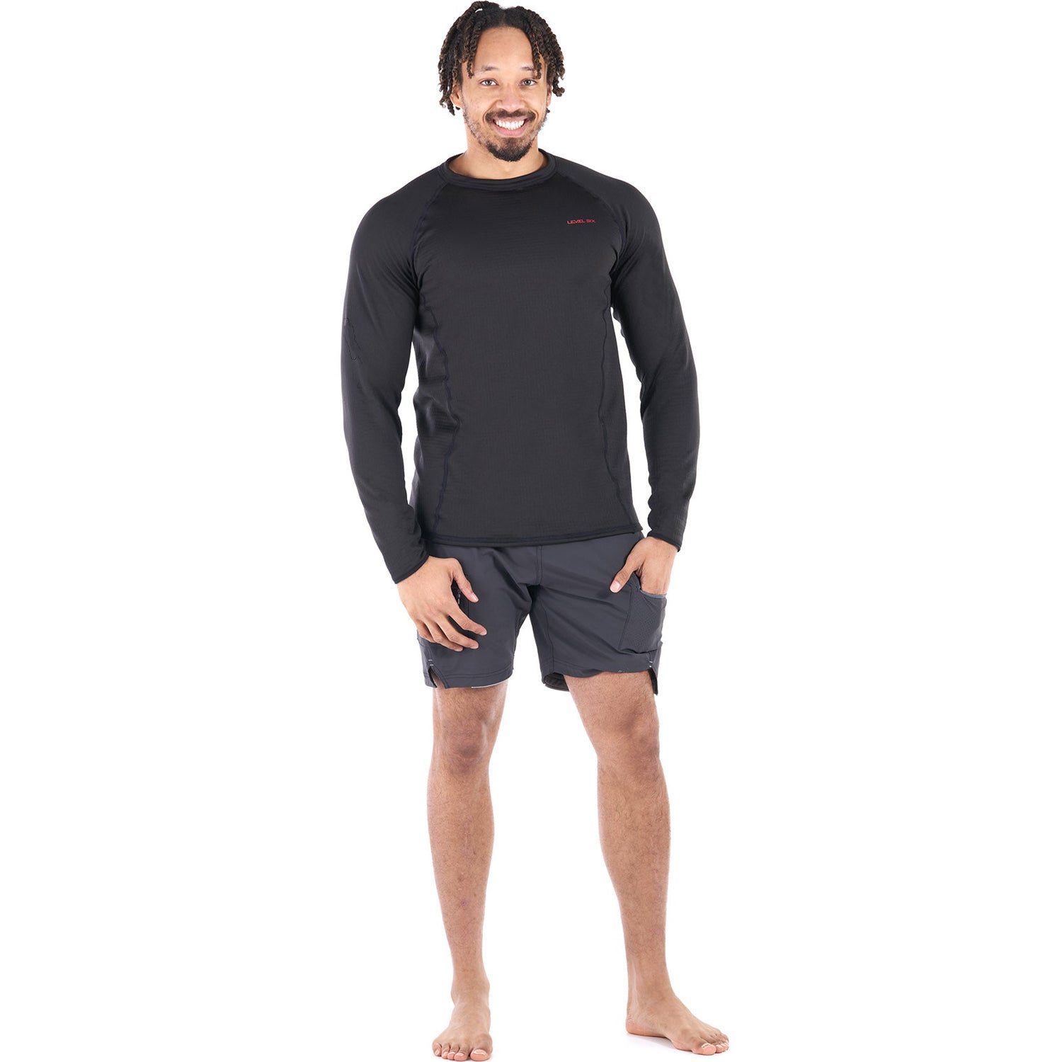 Level Six Men's Romulus Long Sleeve Shirt - Moisture Wicking, UV Protection & Breathable Performance Top for Hiking, Camping & Outdoor Adventures