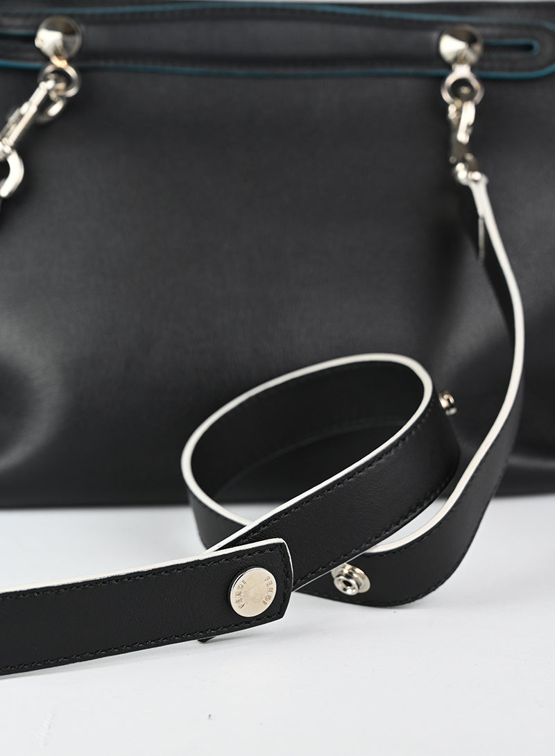 Fendi Black Leather By The Way Handbag for Women - Stylish Designer Purse for Work, Travel & Everyday Use
