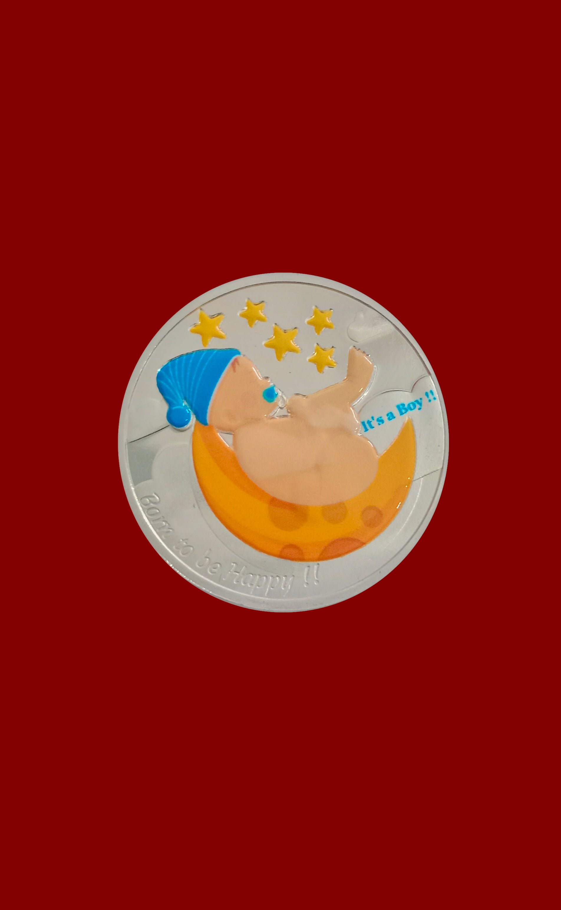 999 Pure Silver 10 Grams Newborn Baby Commemorative Coin - Perfect for Christening Gifts, Baby Showers, and First Birthday Presents