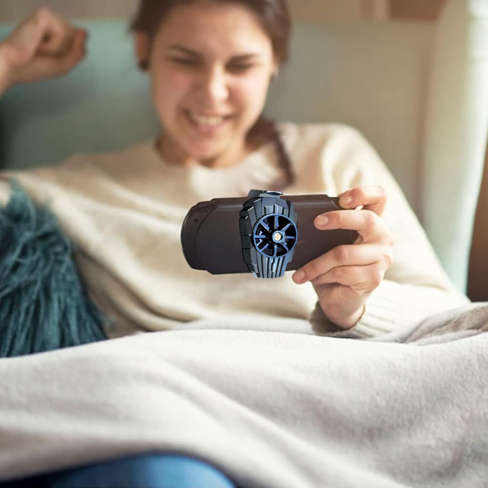 2 PCS Universal Phone Cooler for Gaming - Portable Smartphone Cooling Fan with Radiator, Prevent Overheating for iPhone, Android | Perfect for Gaming, Streaming & Long Usage