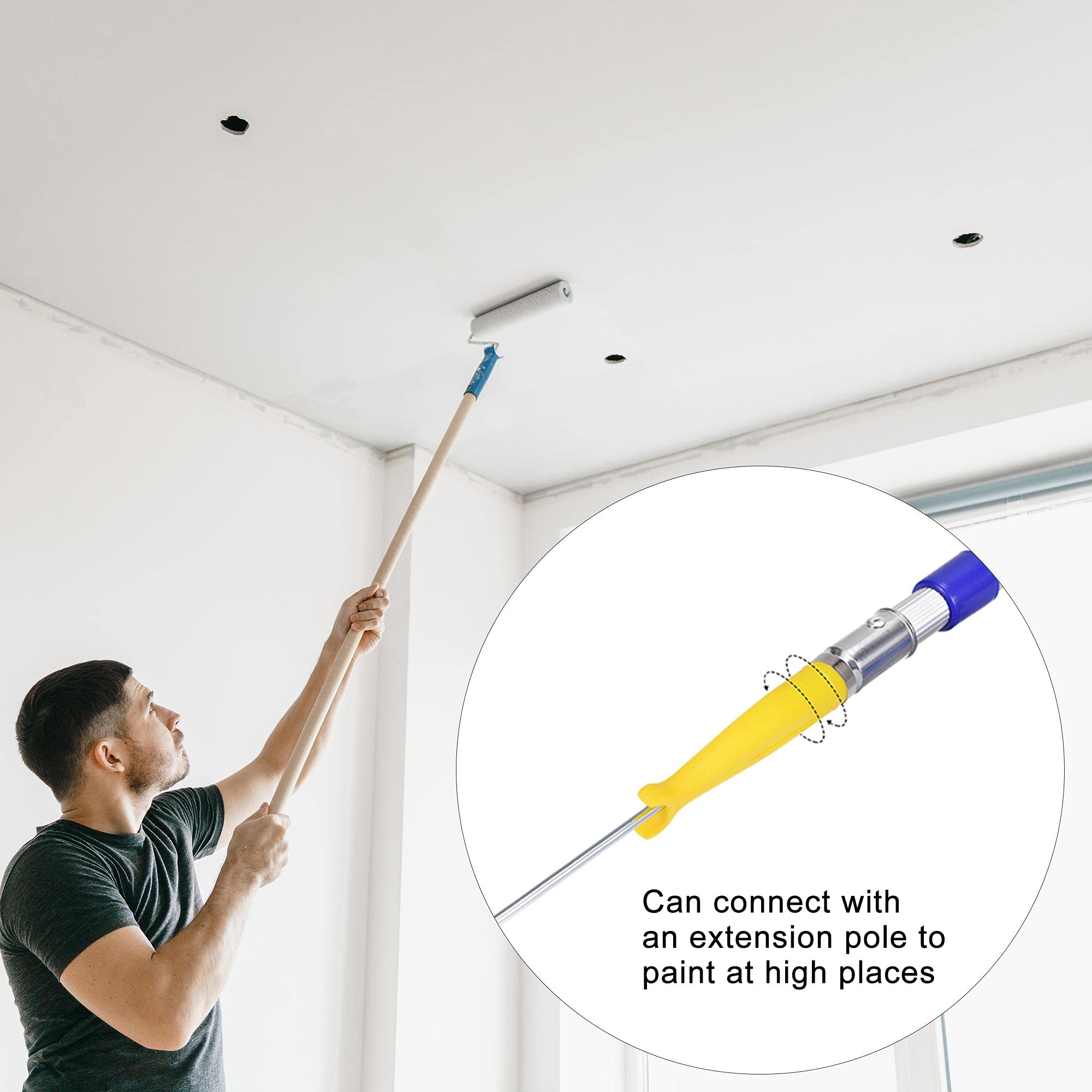 uxcell 4 Inch Paint Roller Frame with 24