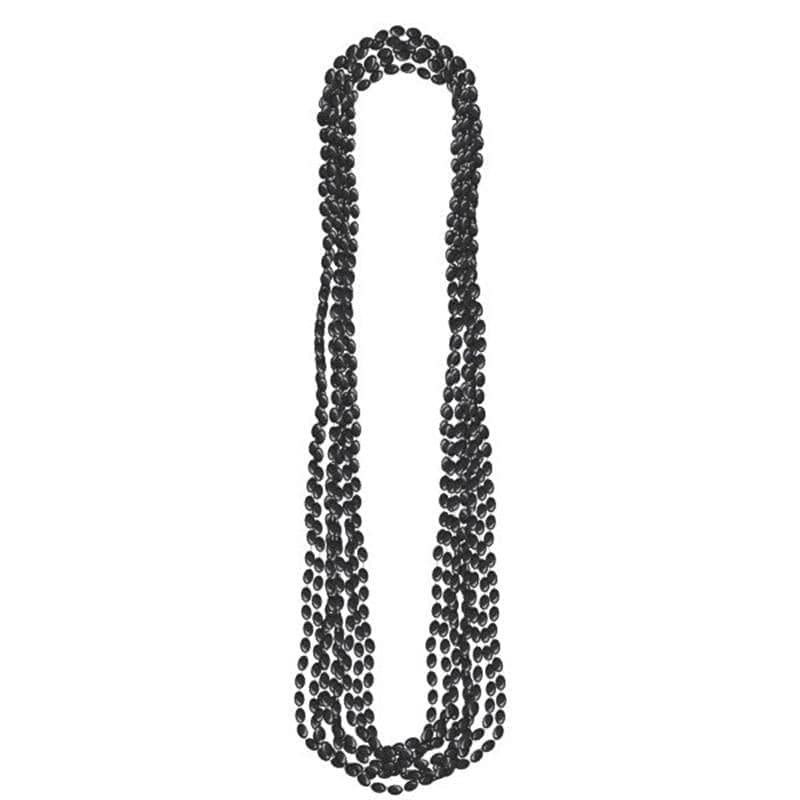 Black Beads Necklace Set of 8 - Elegant Fashion Jewelry for Women, Party Accessories & Gift Ideas