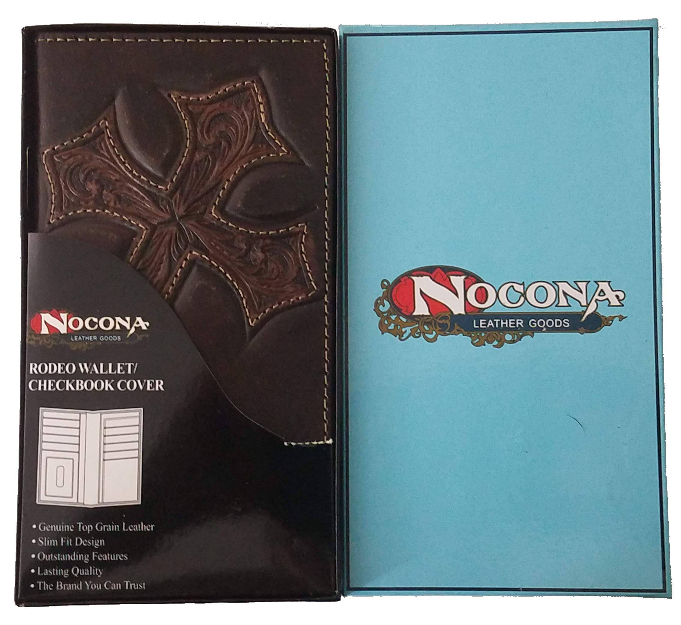 Custom Engraved Praying Hands Nocona Cross Leather Wallet for Women - Perfect for Church, Bible Study & Everyday Use