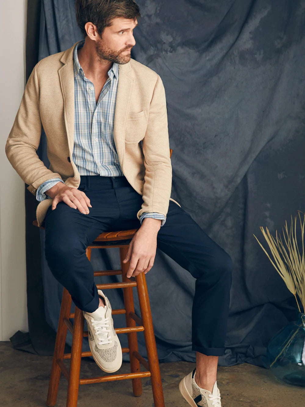 FAHERTY Long Sleeve Solid Movement Shirt for Men - Comfortable Casual Wear for Outdoor Activities and Travel