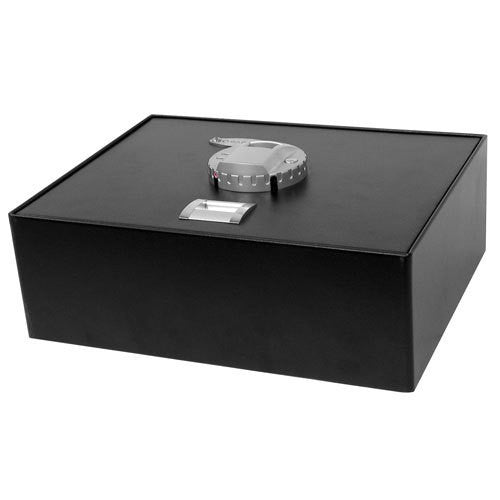 Barska AX11556 Top Opening Biometric Safe - Fingerprint & Keypad Security Box for Home, Office & Travel - Protect Cash, Jewelry & Documents