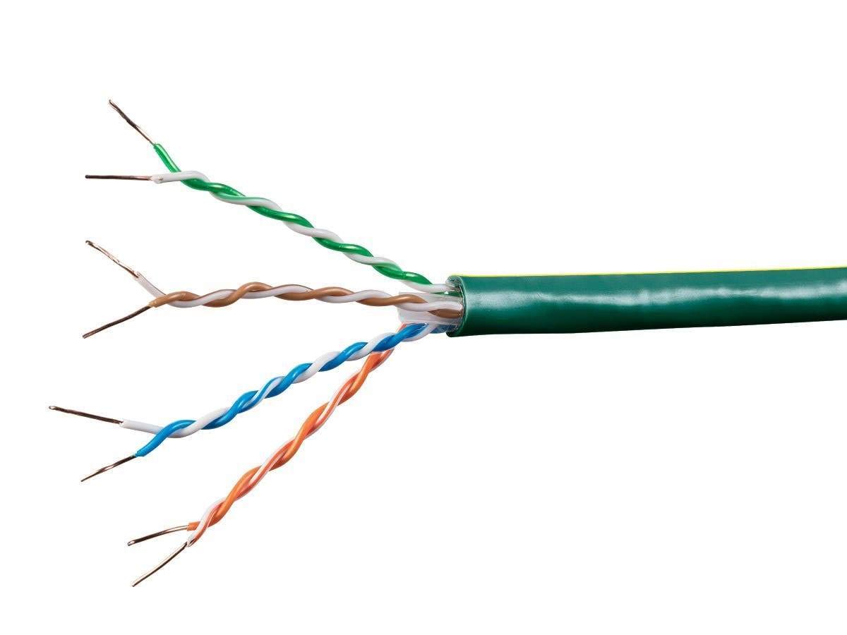 Monoprice Cat6A Ethernet Bulk Cable - 1000ft Solid Bare Copper Wire, 550MHz, 10Gbps UTP CMR Rated, 23AWG (Blue) - Perfect for Home Networking, Office Setup & High-Speed Data Centers