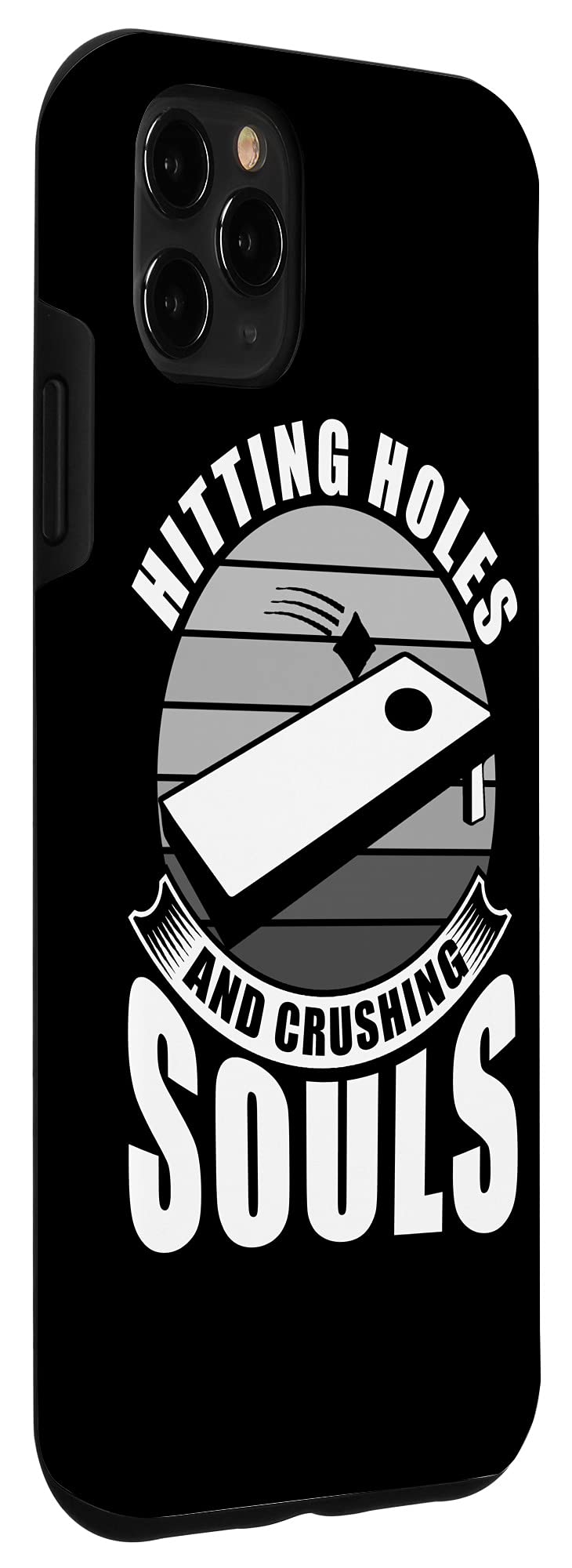 iPhone 11 Pro Max Funny Cornhole Design Phone Case - Durable Protective Cover for Men & Women - Perfect for Outdoor Games, Tailgating & Sports Events