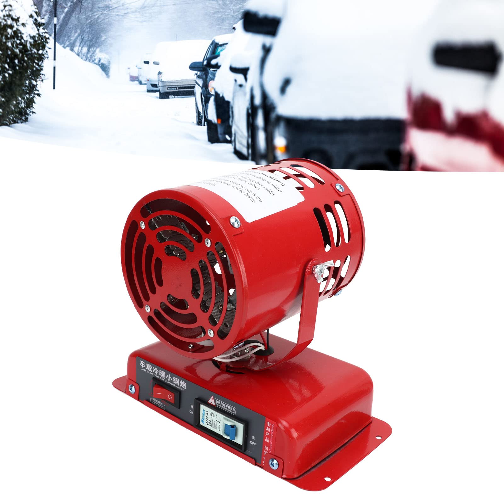 Fydun 1000W-1200W Portable Car Heater - 12V Vehicle Mounted Air Heater & Windshield Defogger for Fast Heating and Cooling | Ideal for Winter Driving, Camping, and Emergency Car Warm-Up