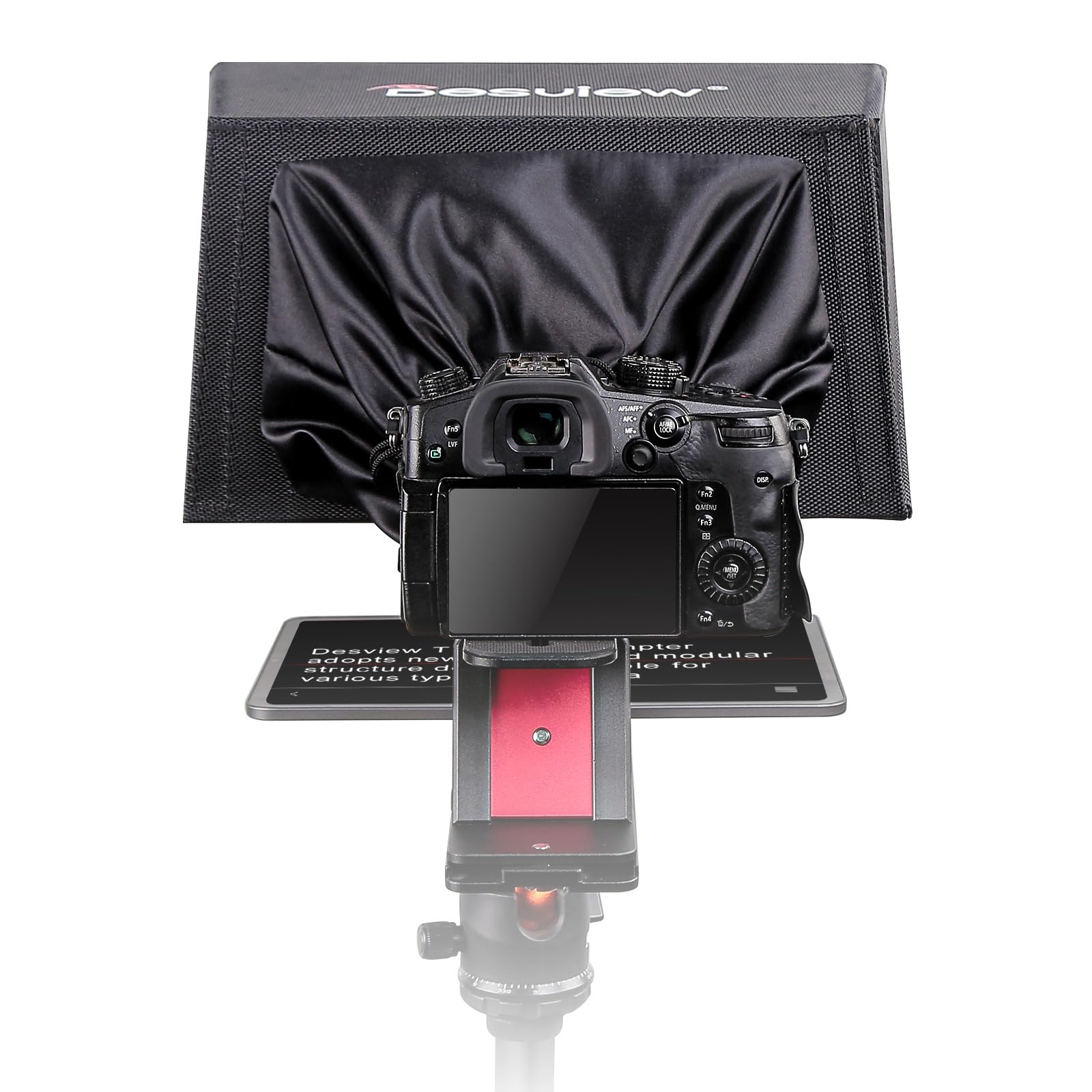 Desview T12S 12.9 Inch Metal Teleprompter with High-Resolution Display Glass - Compatible with Smartphone, Tablet, iPad & Camera - Easy Assembly & Includes Carry Case - Perfect for YouTube Videos, Live Streaming, Video Conferencing & Professional Presentations