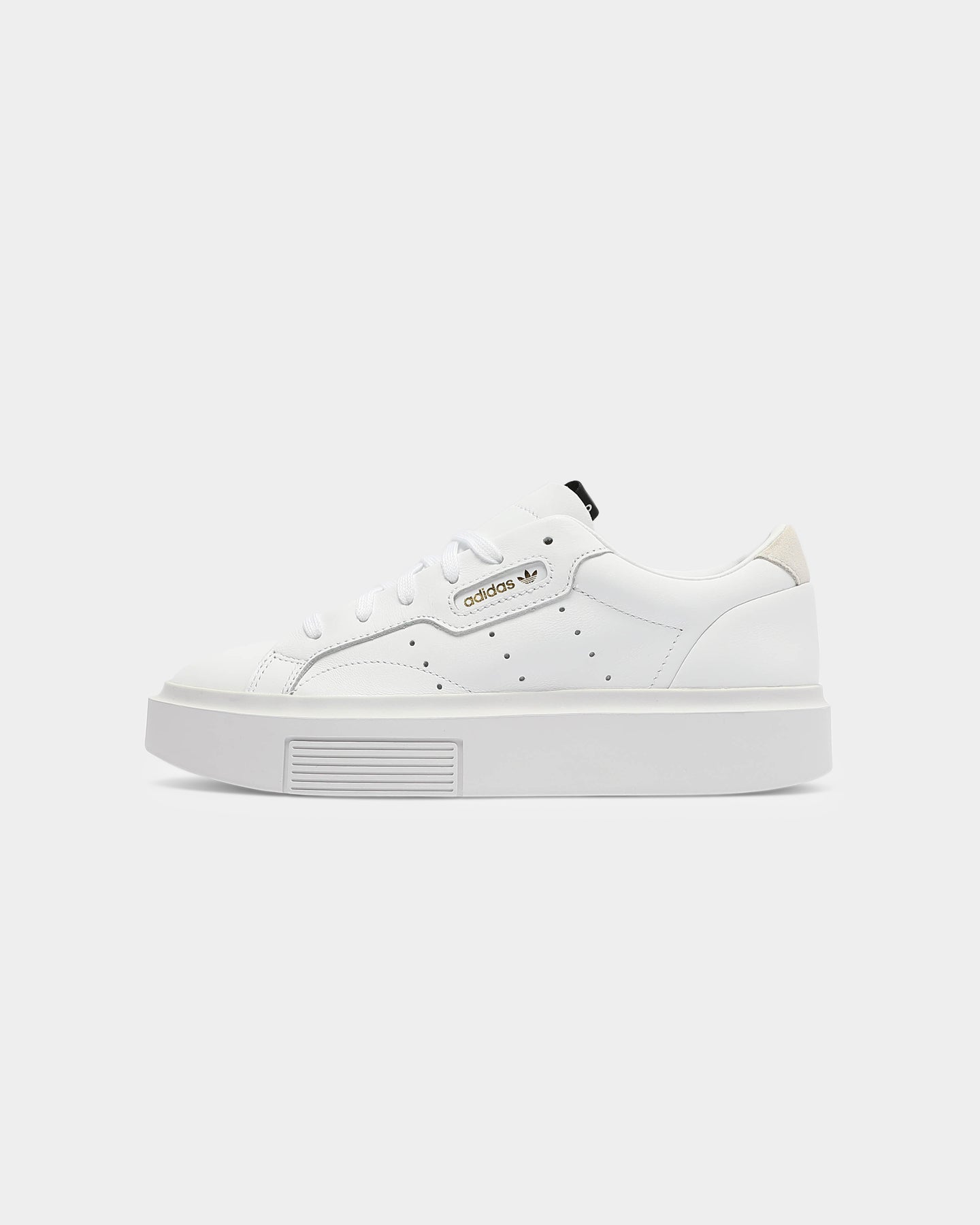 Adidas Women's Sleek Super White/White/Black Running Shoes - Lightweight Comfort for Jogging, Gym & Casual Wear
