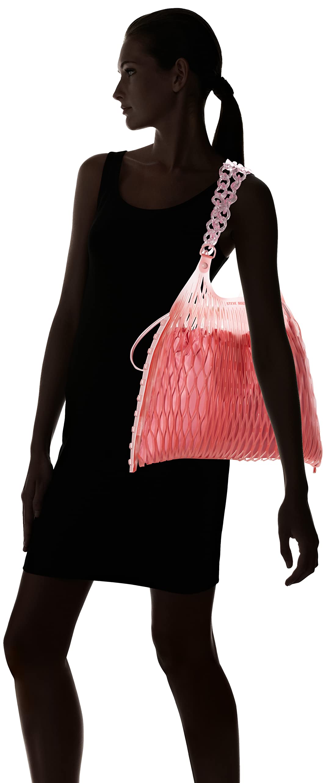 Steve Madden Women's Laser Cut-Out Crossbody Bag - Stylish Leather Handbag for Everyday Use, Work, and Evening Out