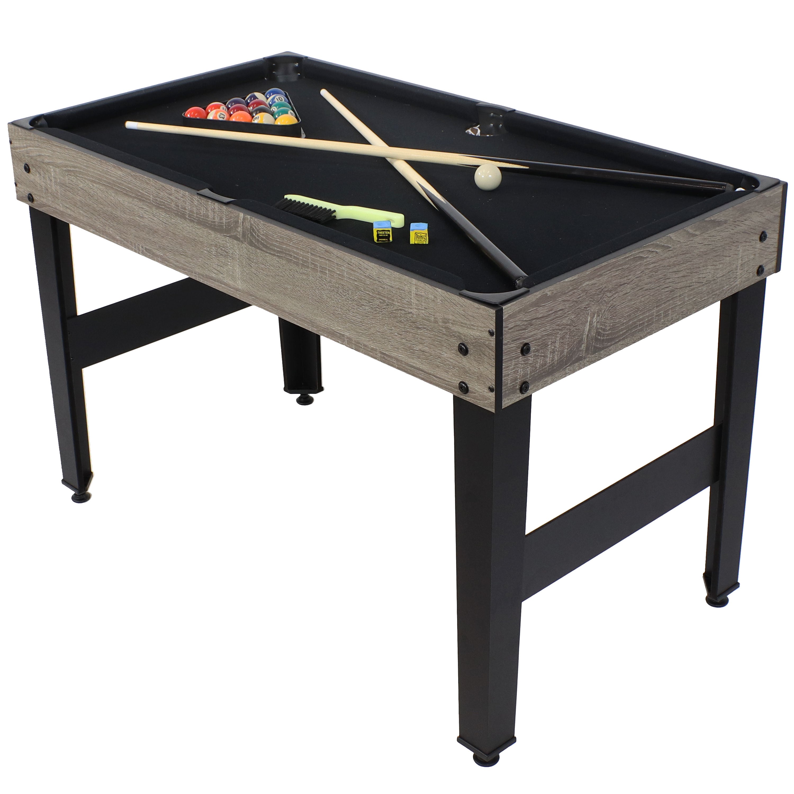 10-in-1 Multi Game Table Set for Indoor & Outdoor Fun - 49.5 Inch Classic Board Games Collection - Perfect for Family Game Nights, Parties, and Backyard Entertainment