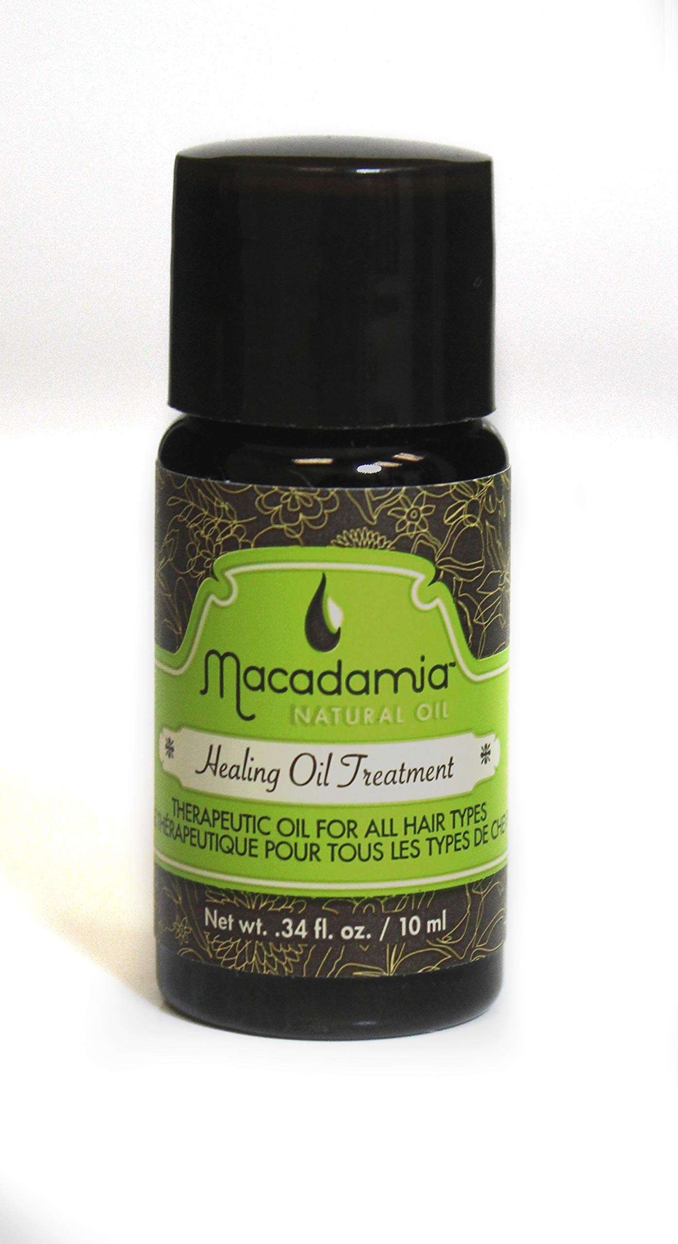 Macadamia Healing Oil Treatment - 10ml Therapeutic Hair Oil for All Hair Types | Deep Conditioning, Frizz Control & Shine Boost for Dry, Damaged & Curly Hair