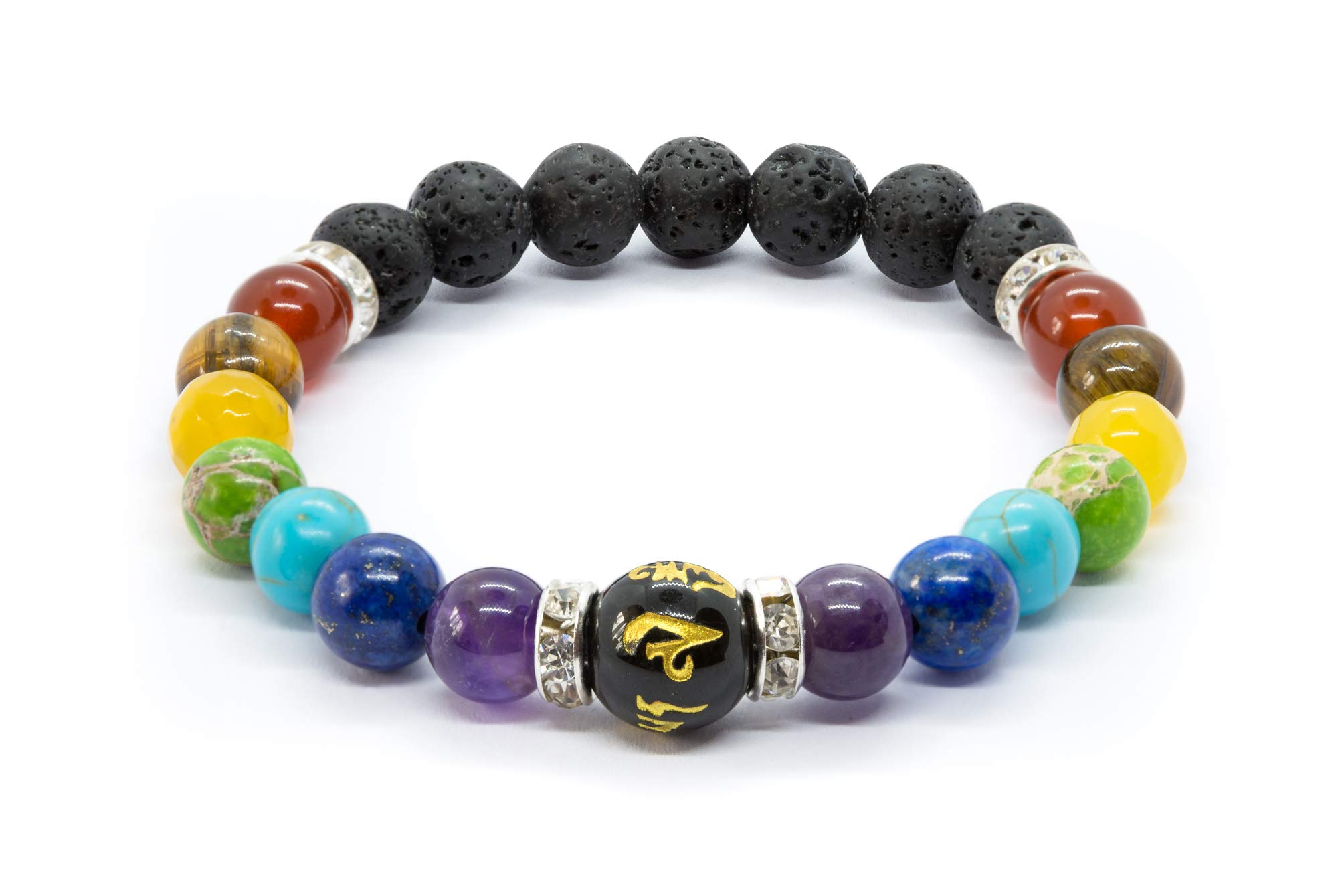 Chakra Healing Bracelet for Women - Anxiety Relief & Aromatherapy for Meditation