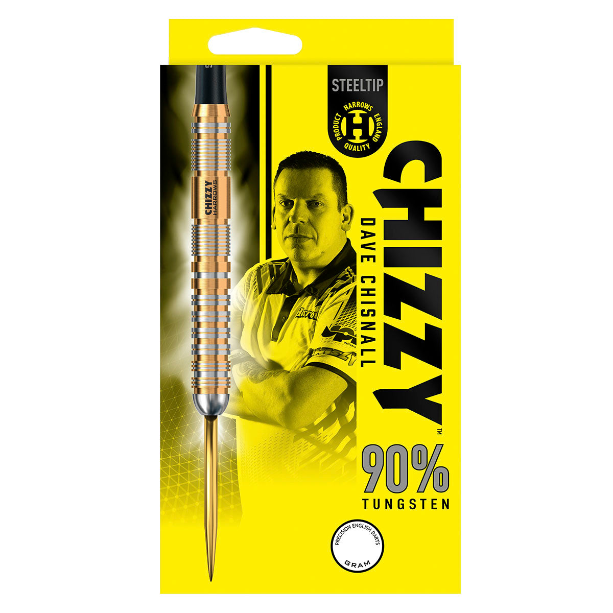 Harrow Chizzy Series 2 90% Steel Tip Darts - Professional Darts for Tournaments & Home Play - Perfect for Bars, Game Rooms & Competitive Play