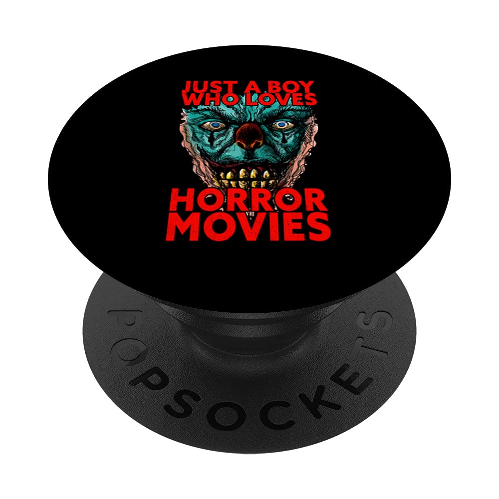 Horror Movie Fan Clown PopSockets Swappable PopGrip - Perfect for Phone Cases, Laptops & Halloween Decorations