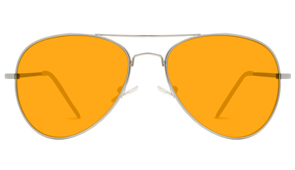 SunDown Aviator Blue Light Blocking Glasses for Men & Women - UV Protection, Anti Glare, Reduce Eye Strain for Gaming, Computer Work & Night Driving
