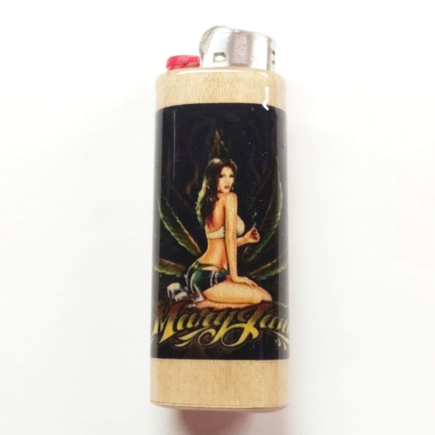 Mary Jane Lighter Case Holder Cover Sleeve for Bic Lighters - Durable & Stylish Accessory for Smoking, Camping & Outdoor Activities