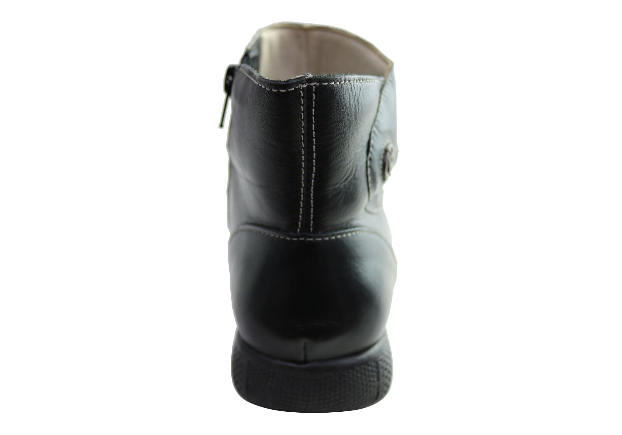 J Gean Cove Women's Comfortable Leather Ankle Boots - Brazilian Made - Perfect for Casual Outings, Office Wear & Fall Fashion