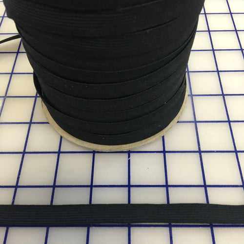 1/2 Inch Elastic Band - Black Stretchable Waistband for Sewing, DIY Crafts & Apparel Making - Perfect for Waistbands, Headbands & Costume Accessories
