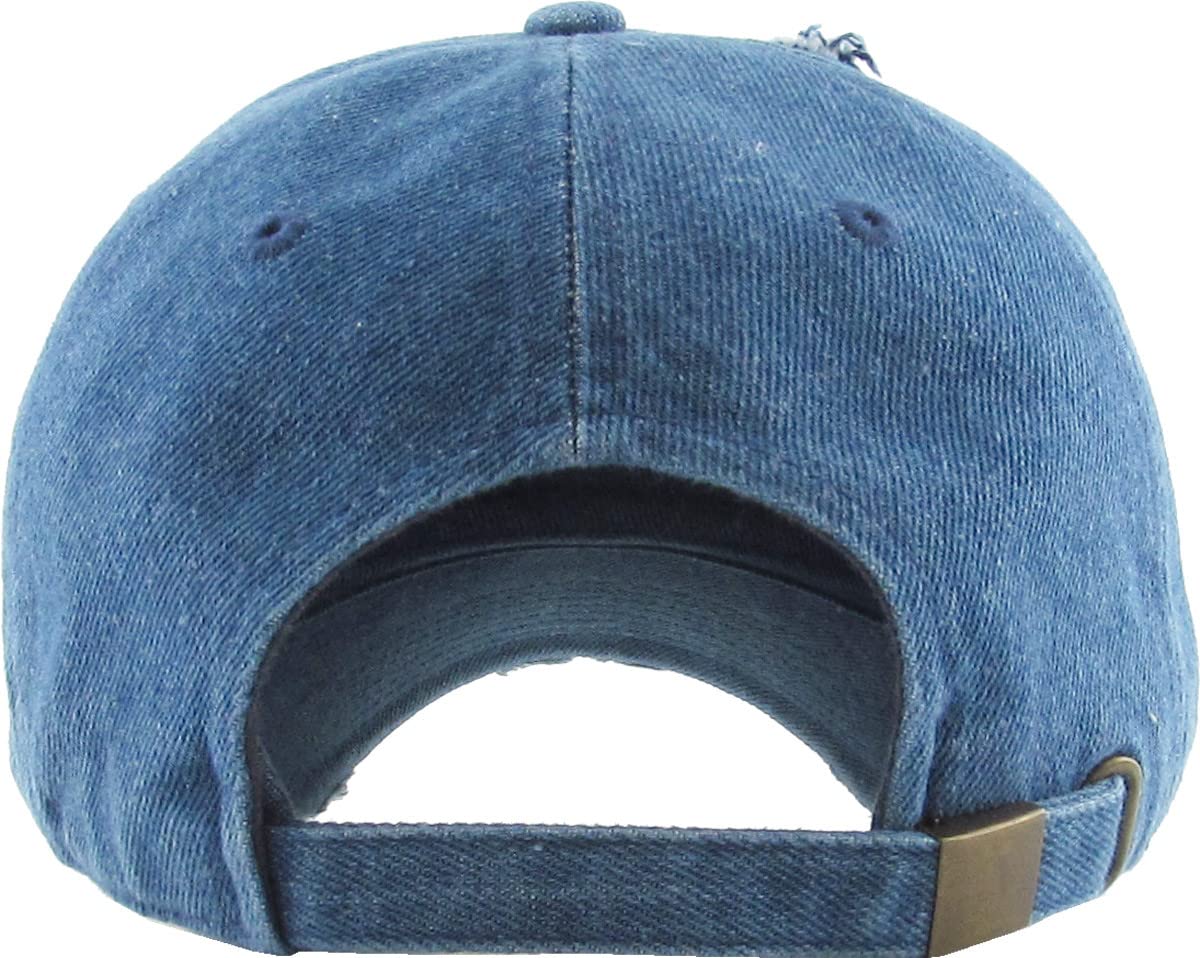 Distressed Baseball Cap KB4005 - Custom Embroidery & Monogram Hats for Men & Women - Perfect for Sports, Outdoor Activities & Fashion