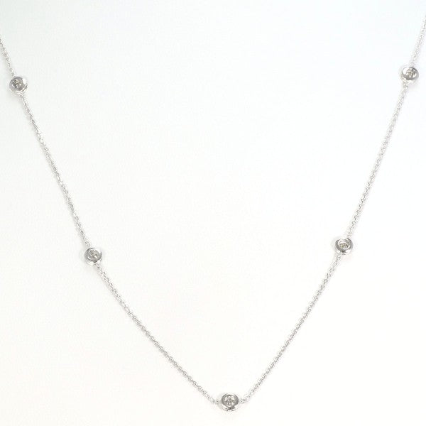 18K White Gold Diamond Necklace for Women - Elegant Pendant Jewelry Gift for Anniversary, Wedding & Special Occasions