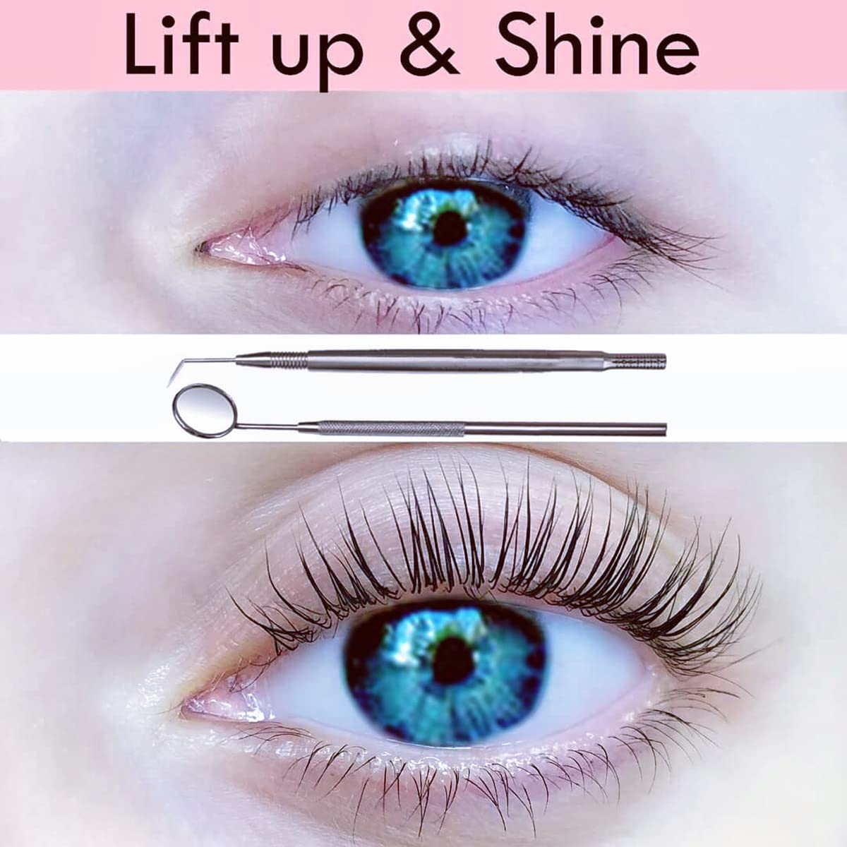 Professional Lash Lift Kit with Mirror & Lifting Stick - DIY Eyelash Perming Tools for Salon-Quality Results at Home - Perfect for Bridal, Party & Special Occasion Makeup