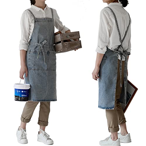#1 Cotton Denim Light Blue With Waist Ties