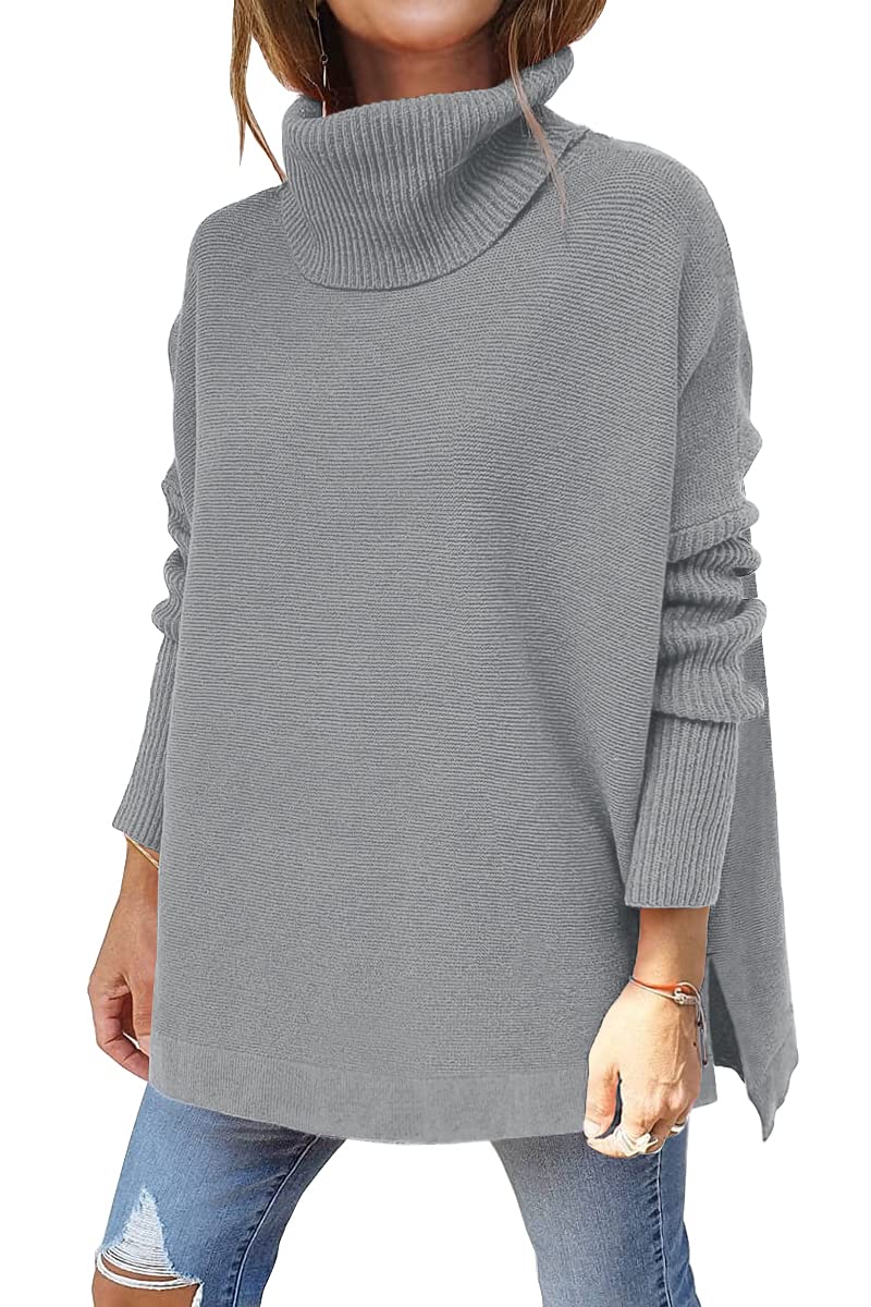 EFAN Women's Oversized Turtleneck Sweater - Soft Long Sleeve Pullover Winter Tunic Top for Fall & Winter 2025 - Cozy Casual Outfit for Work, Travel and Holiday Gatherings