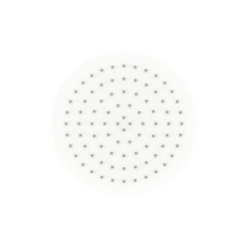 Fienza 411125MW Kaya Round Shower Head in Matte White - High Pressure Rainfall Showerhead for Bathroom & Spa Relaxation