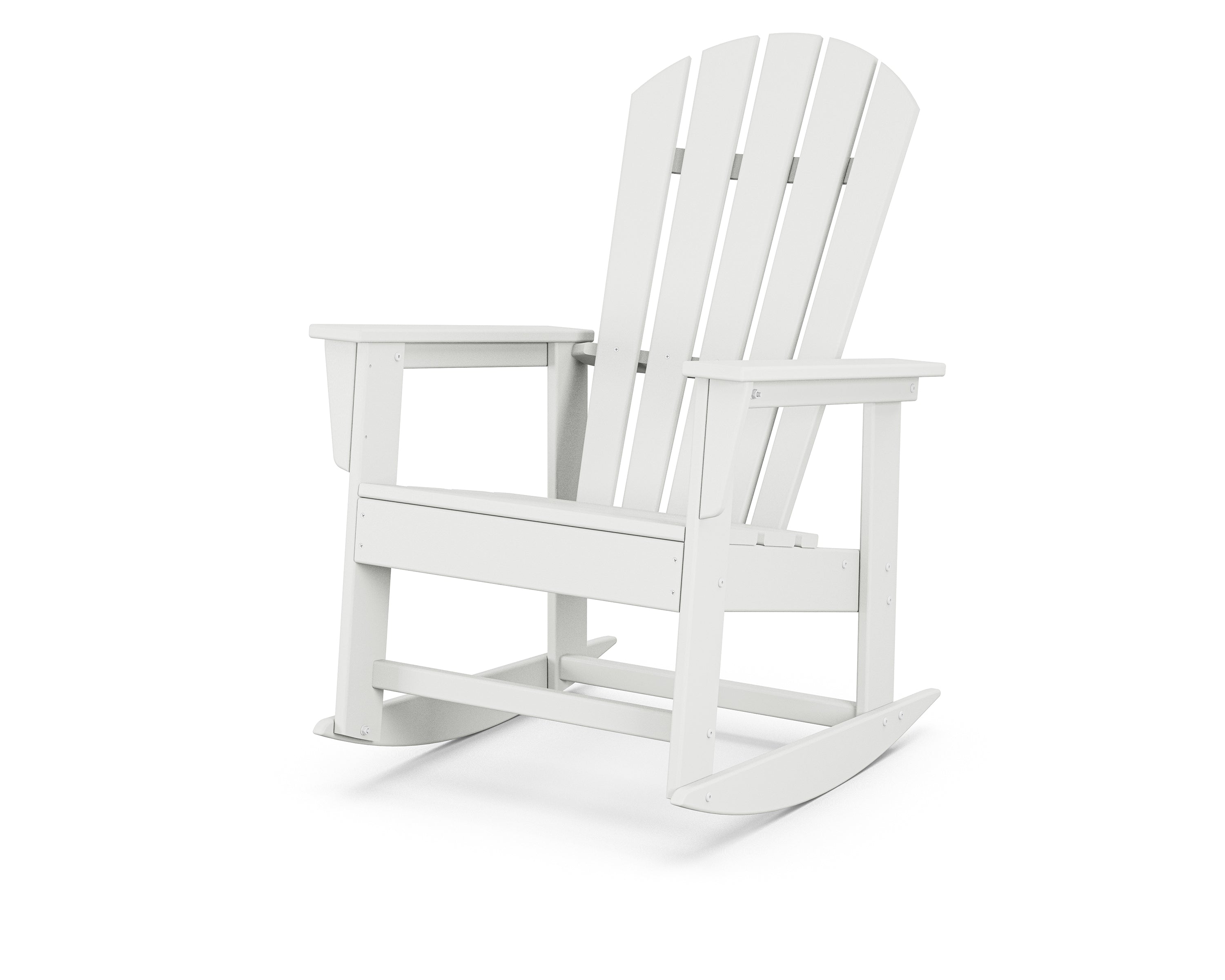 POLYWOOD South Beach Rocker - Durable Outdoor Rocking Chair for Patio, Garden, Poolside - All-Weather Resin Wicker Furniture - Perfect for Relaxing & Lounging