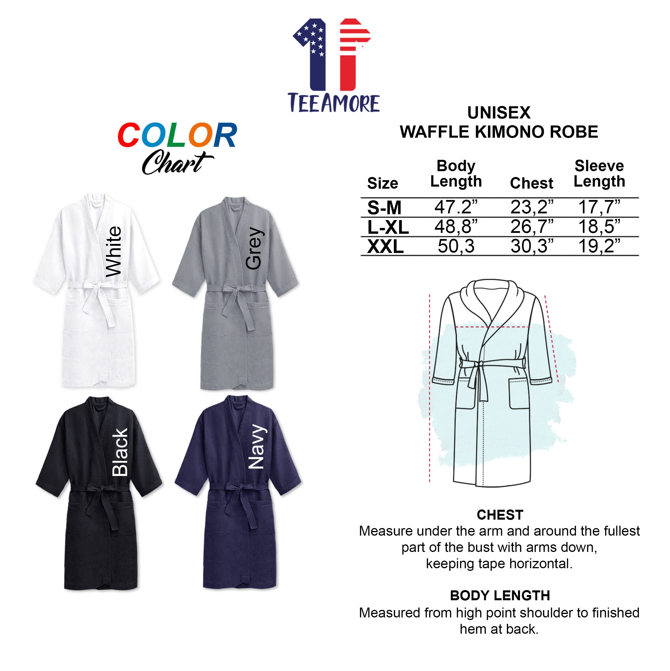 Personalized Embroidered Waffle Kimono Robe for Women - Soft Spa Bathrobe for Wedding, Honeymoon, Anniversary Gift & Relaxing at Home