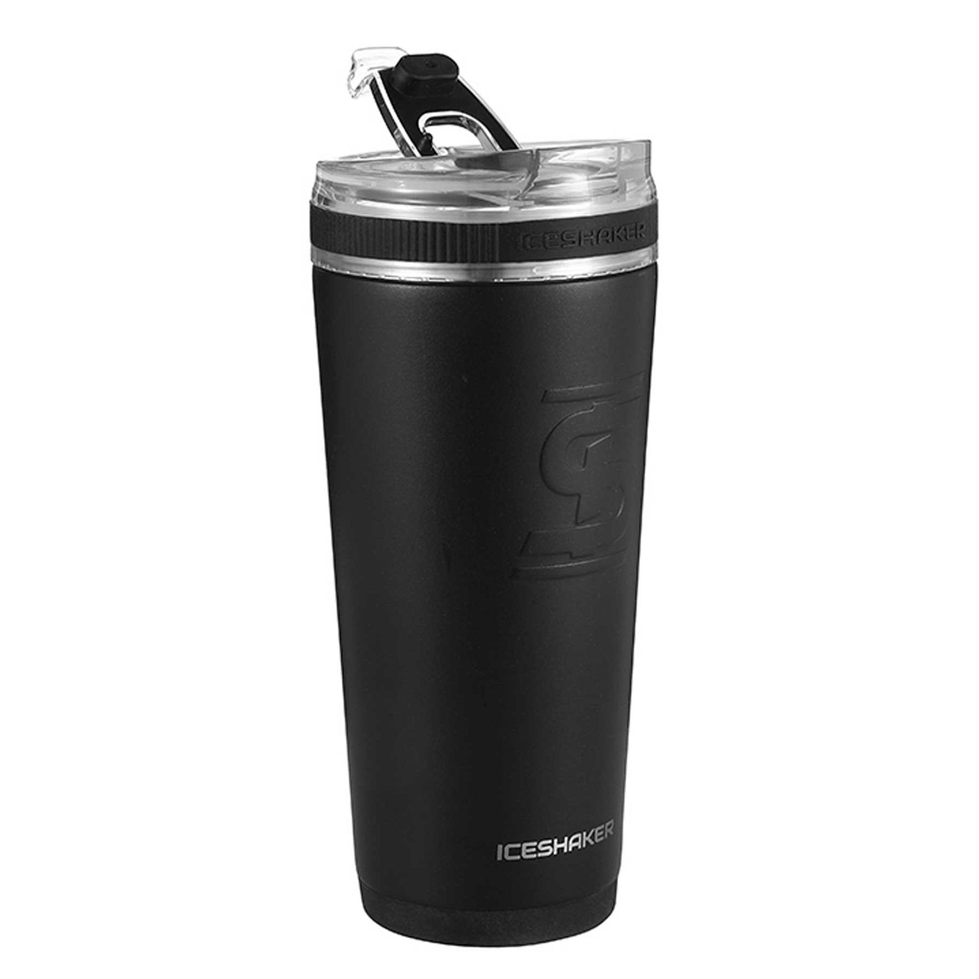 8x8 Custom 26oz Flexible Water Bottle - Black - Perfect for Gym, Hiking & Outdoor Activities