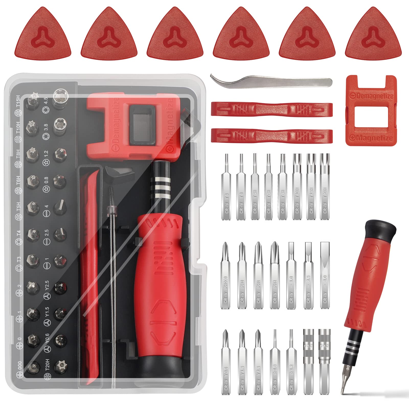 Premium PS4 Screwdriver Kit - 18-in-1 Precision Magnetic Repair Tool Set for iPhone, Nintendo Switch Joycon, Xbox One, Laptop, Ring Doorbell, Watch, Camera & Eyeglasses | Electronics & Computer Maintenance Essential Kit for DIY Repairs & Tech Projects