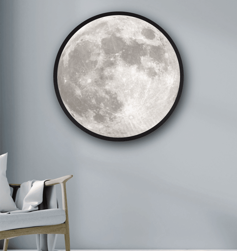 Moon Mirror Lamp - 3D Illusion Night Light for Bedroom, Nursery & Home Decor - Perfect for Kids, Adults & Gifts (White) | Creates Magical Moonlight Ambiance for Relaxation & Sleep